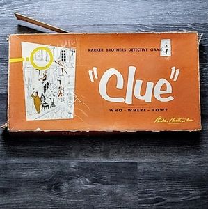Vintage 1956 Clue board game